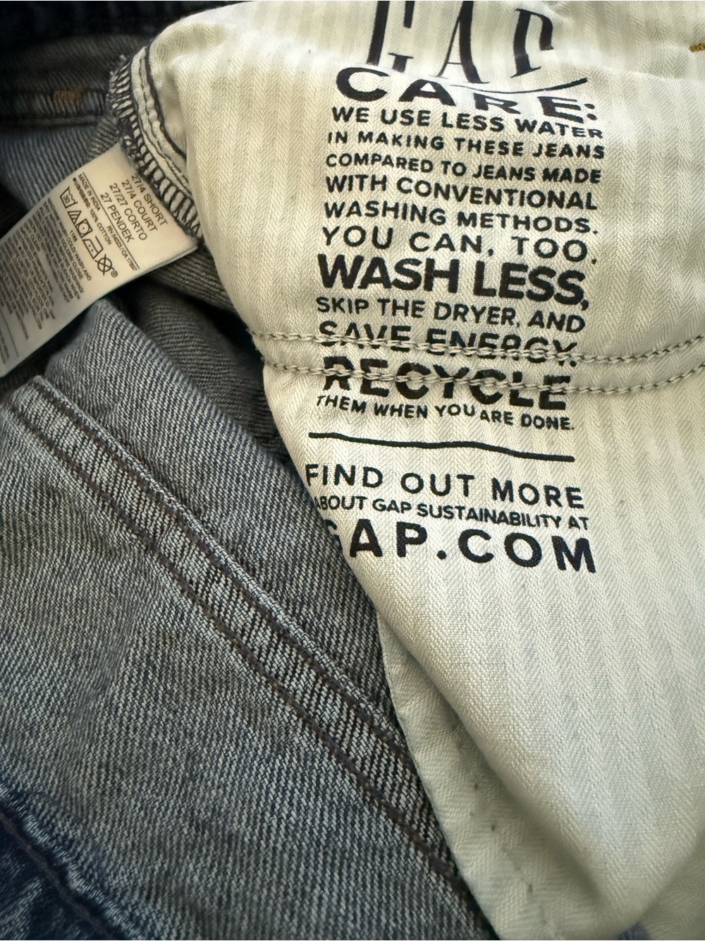 GAP women’s baggy - Washed Denim